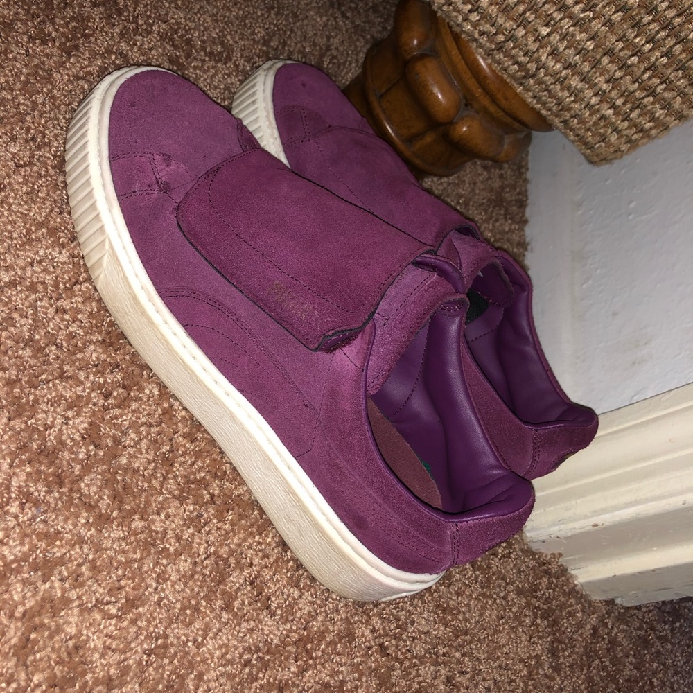 Purple Puma sneakers💪🏽🔥